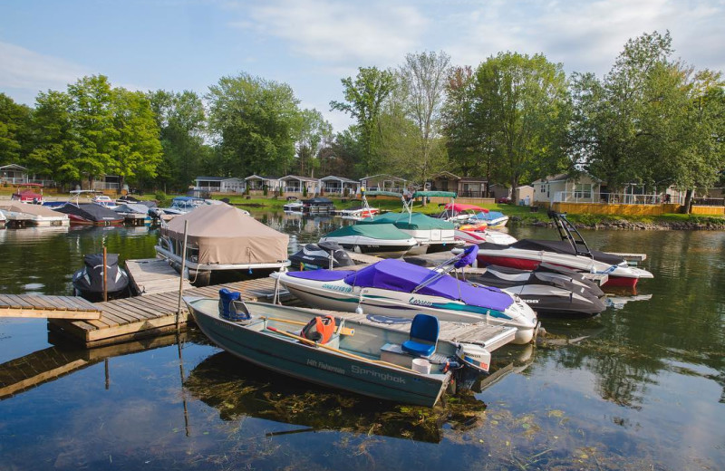 Docks at Great Blue Resorts- Shamrock Bay Resort.