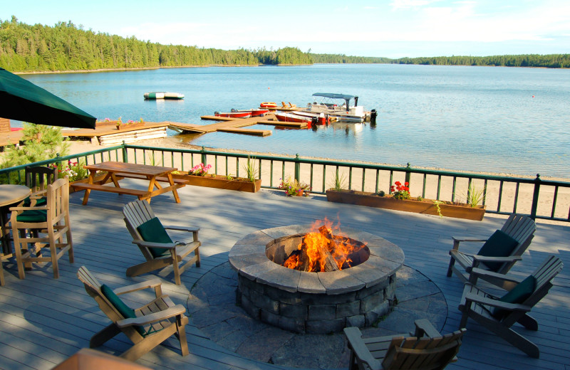 Patio at Obabika Resort.