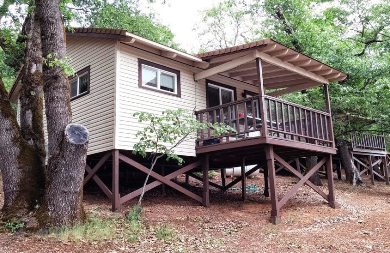 Cabin exterior at Tsasdi Resort.