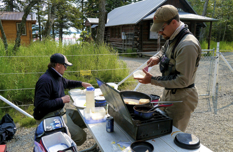 Picnic at Alaska Rainbow Lodge.