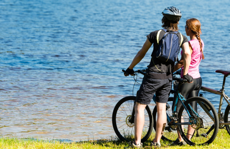 Biking at Inn At Lake Joseph.