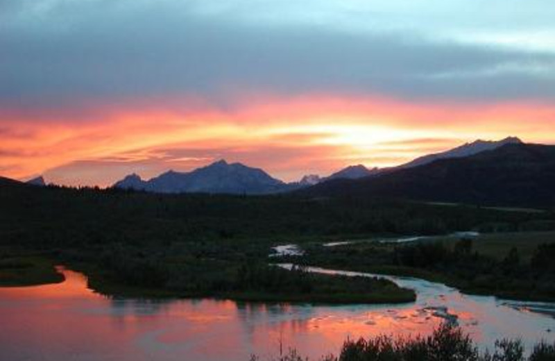 Sunset at Duck Lake Lodge.