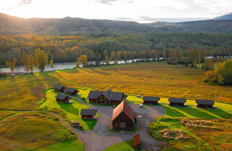 Aerial view of Frontier Experience.