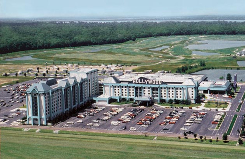 Aerial view of Hollywood Casino Tunica.