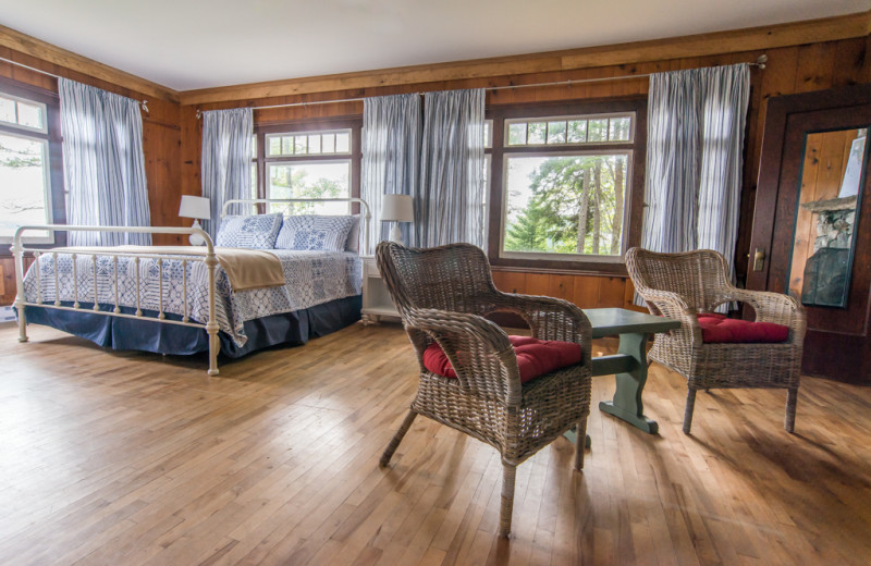 Guest room at Linekin Bay Resort.