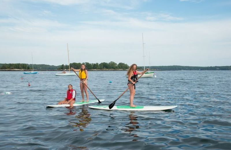 Paddle board at Linekin Bay Resort.