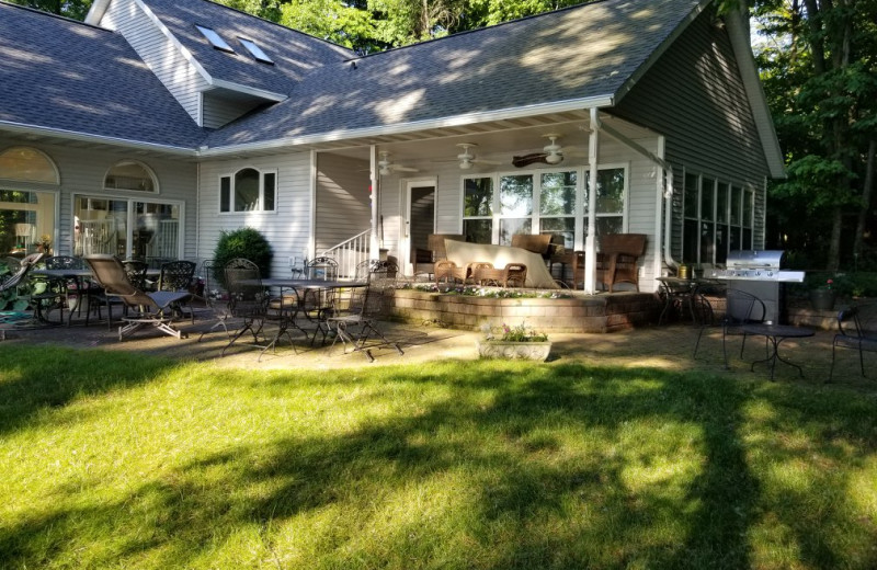 Rental patio at Door County Vacancies.