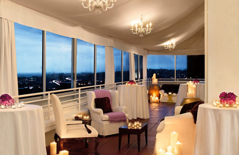 Lounge view at Clift Hotel.