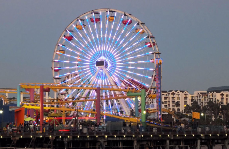 Santa Monica Pier near The Huntley Hotel.