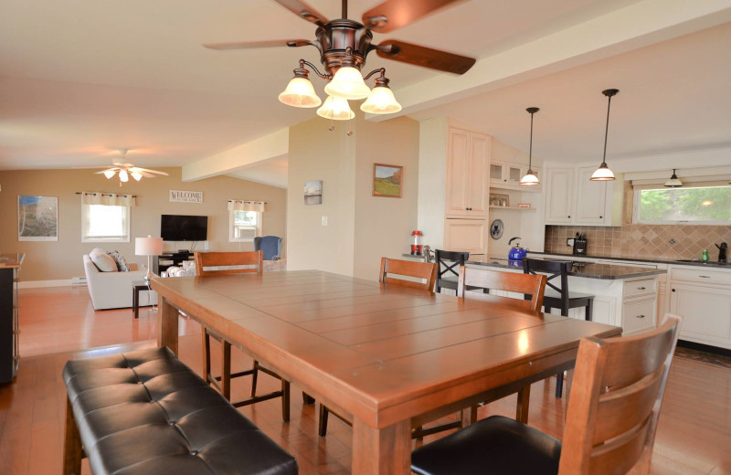 Rental kitchen at Finger Lakes Premiere Properties.