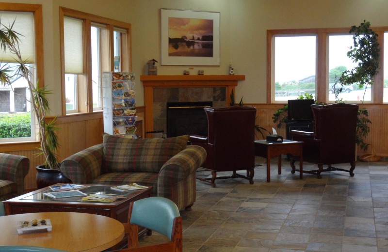 Lobby at Sunset Oceanfront Lodging.