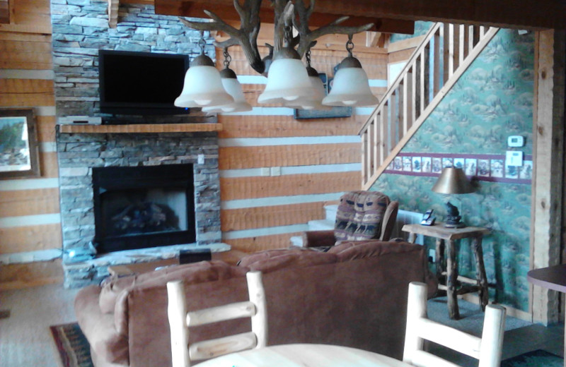 Cabin Interior at A Smoky Getaways