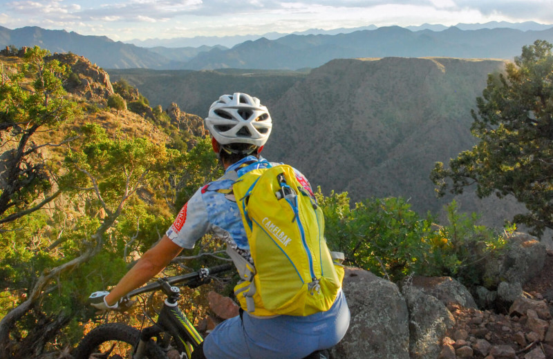 Biking at Royal Gorge Cabins. 