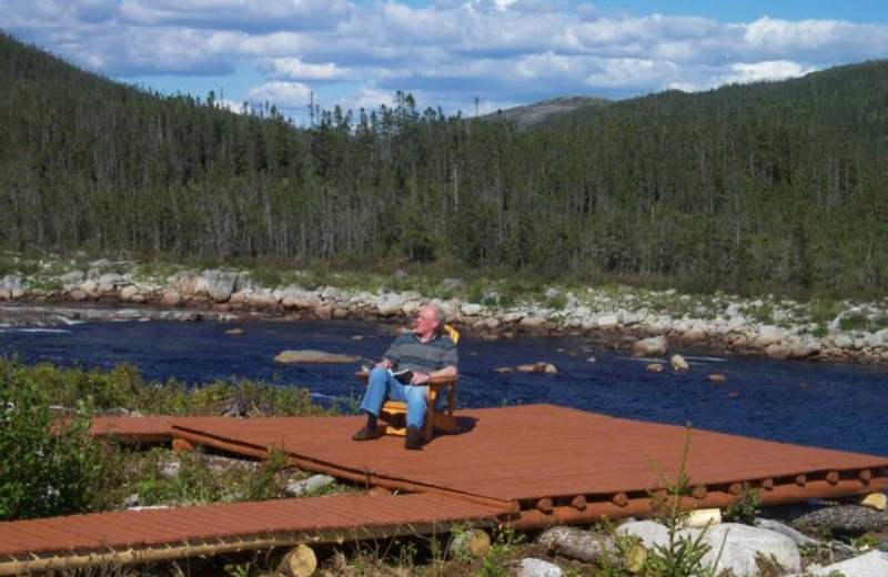 Dock at Grey River Lodge.