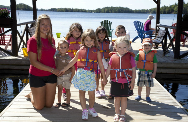 Kids group at Severn Lodge.