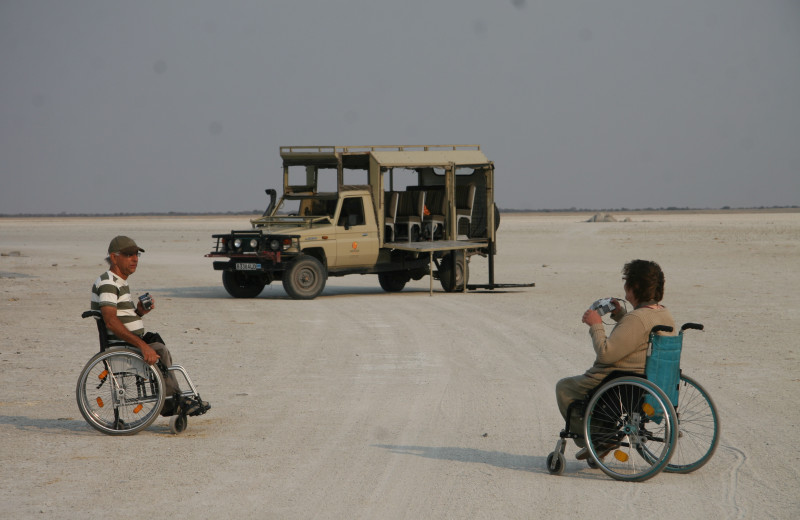 Handicapped accessible safaris at Desert & Delta Safaris Lodges.