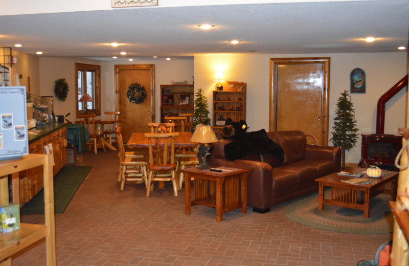 Lobby at Northwoods Lodge.