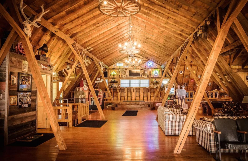 Event barn at Flambeau Lodge.