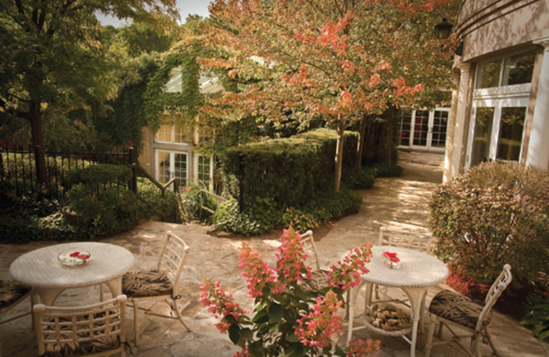 Back patio at Queen's Landing.