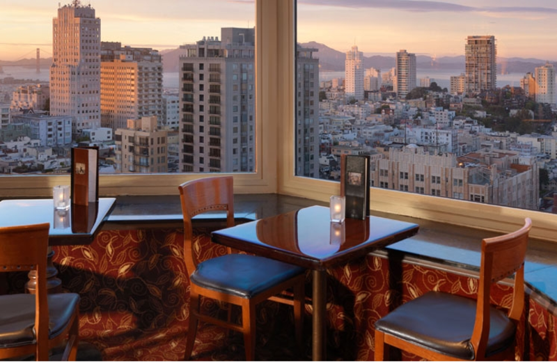 Dining at Mark Hopkins Inter-Continental San Francisco.