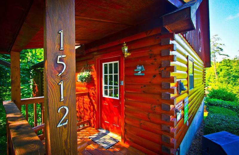 Cabin exterior at Aunt Bug's Cabin Rentals, LLC.