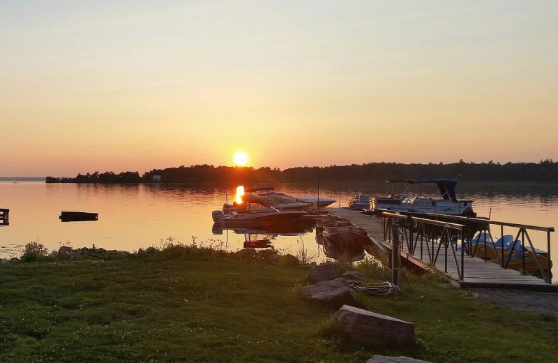 Dock at Riverbay Adventure Inn.