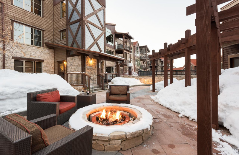 Rental patio at Natural Retreats Park City.