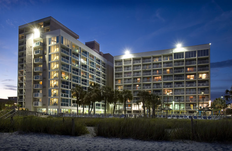 Exterior view of Captain's Quarters Resort.