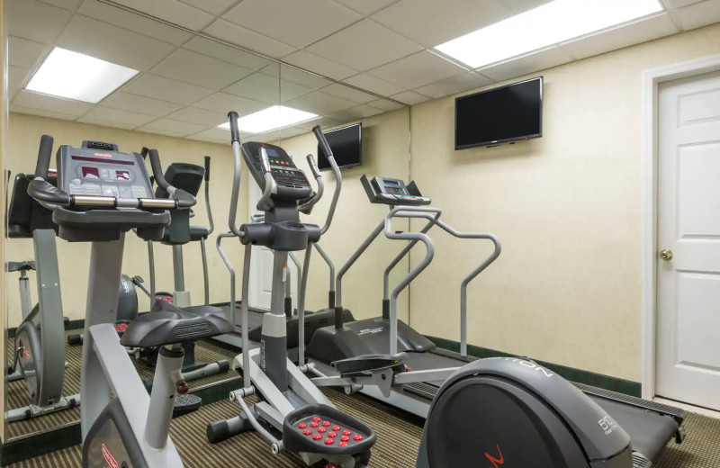 Fitness center at Hawthorn Suites Dayton South.