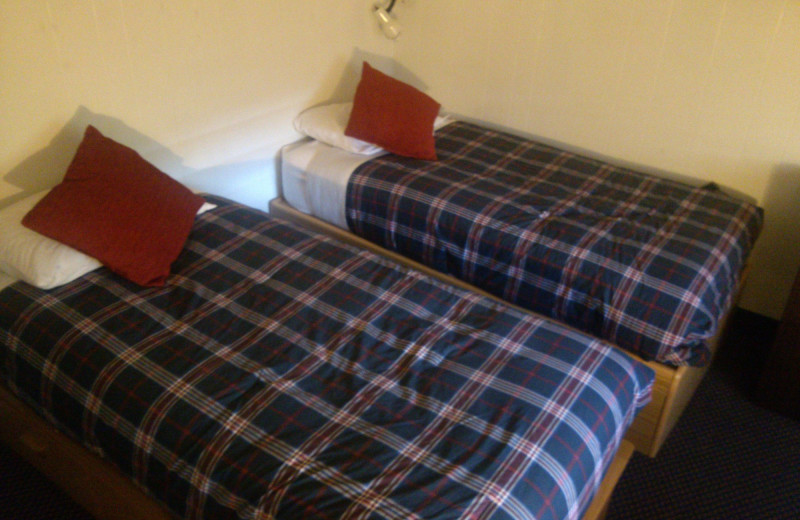 Guest room at St. Moritz Lodge & Condominiums.