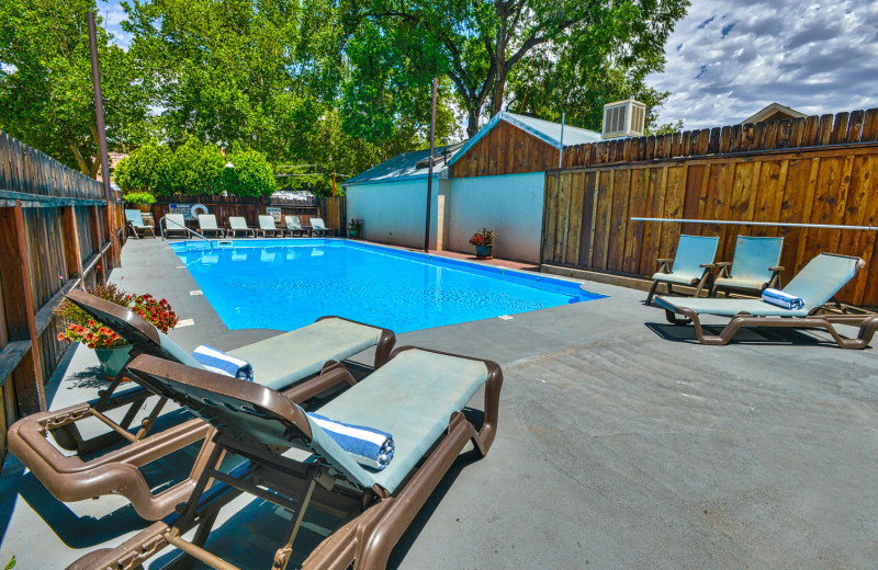 Outdoor pool at Moab Rustic Inn.