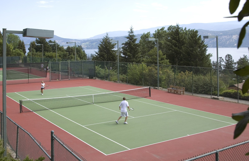 Play a round of tennis at Lake Okanagan Resort