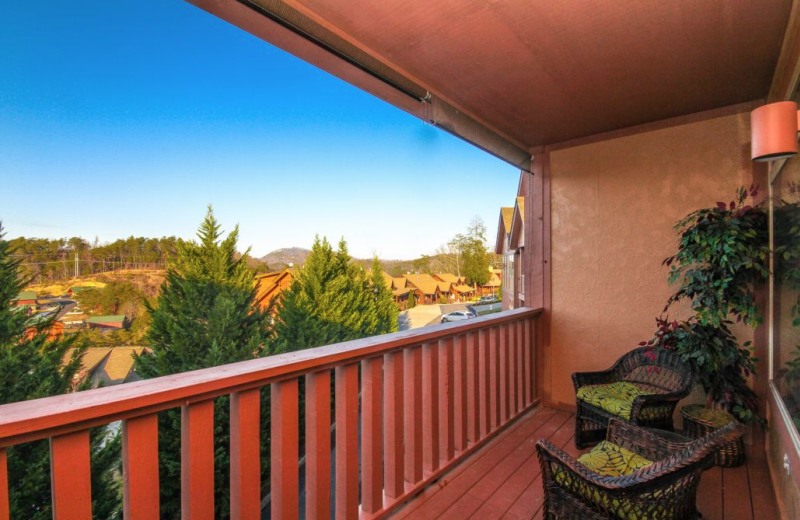 Balcony view at Golfview Vacation Rentals.