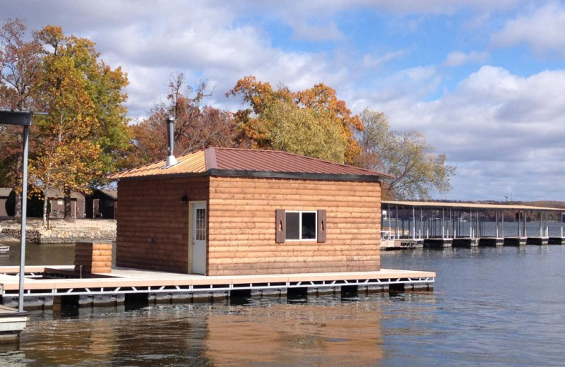 Cabin exterior at Lakeview Resort - Lake of the Ozarks.