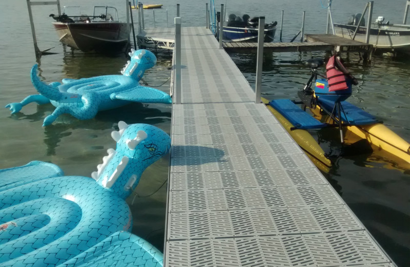 Dock at Woodlawn Resort.