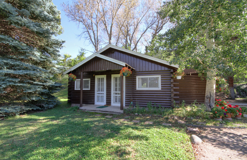Cabin exterior at River Orchard Place.