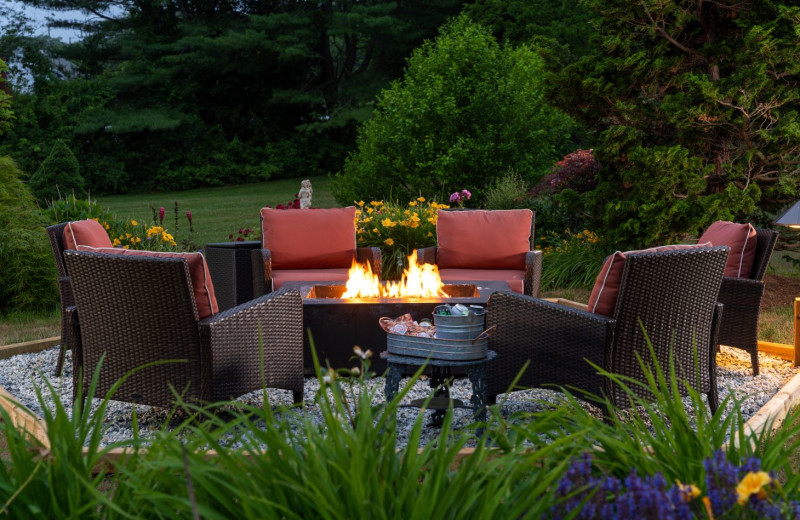 Patio at The 1802 House Bed 