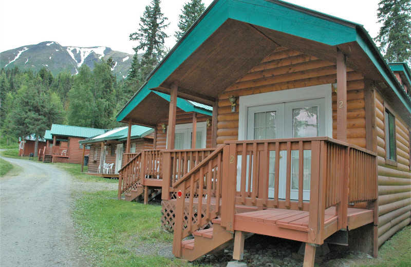 Cabins at Gwin's Lodge & Kenai Peninsula Charter Booking Service.