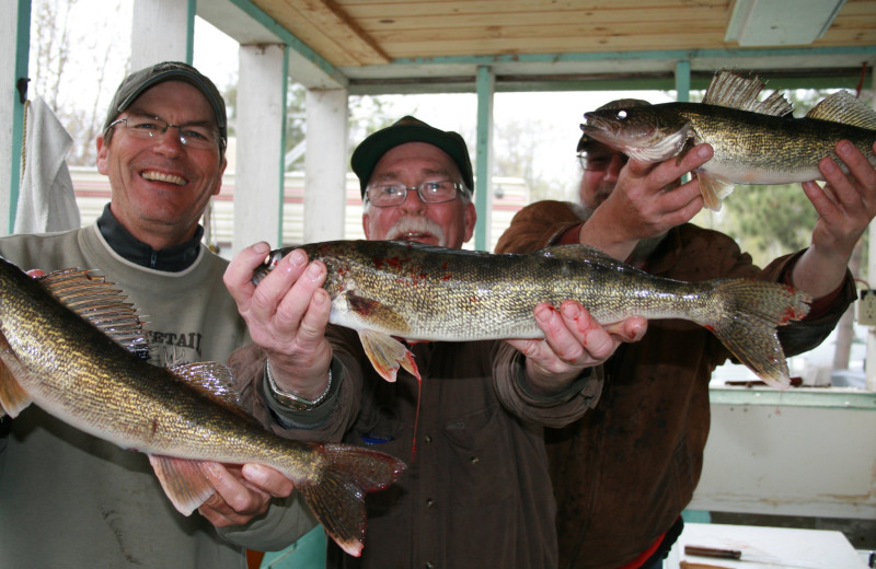 Group of fishermen at Cozy Bay Resort.