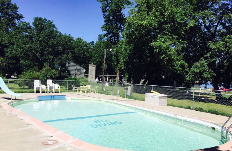 Outdoor pool at Viking Trail Resort.