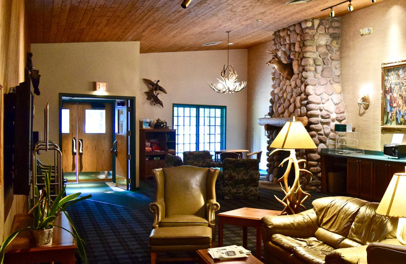 Lobby at Whitetail Lodge.