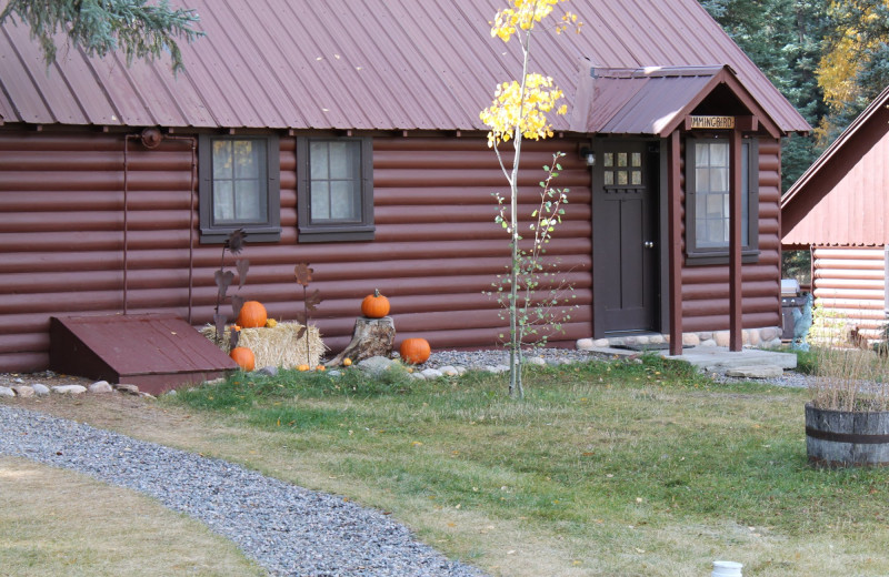 Cabin exterior at O-Bar-O Cabins.