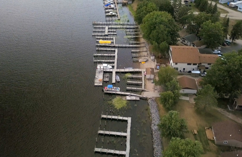 Aerial view of Adrian's Resort.