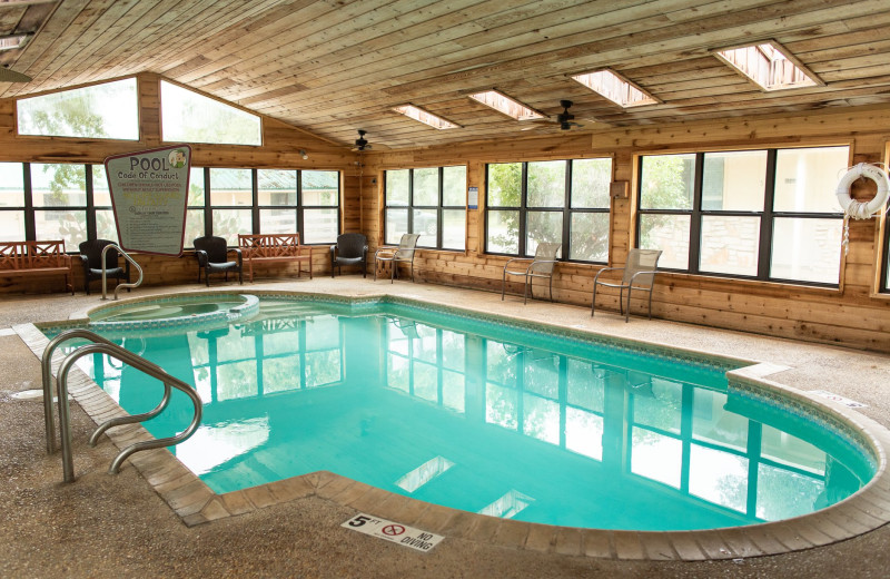 Indoor pool at Yogi Bear's Jellystone Park™ Camp-Resort Hill Country.