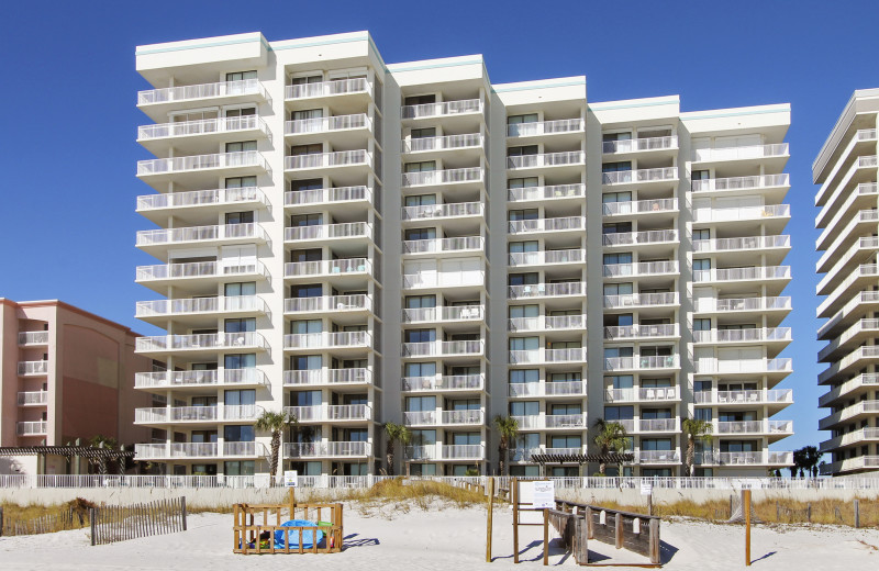 Rental exterior at Gulf Coast Beach Getaways.