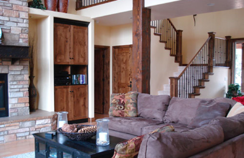 Vacation home interior at Zion Ponderosa Ranch.