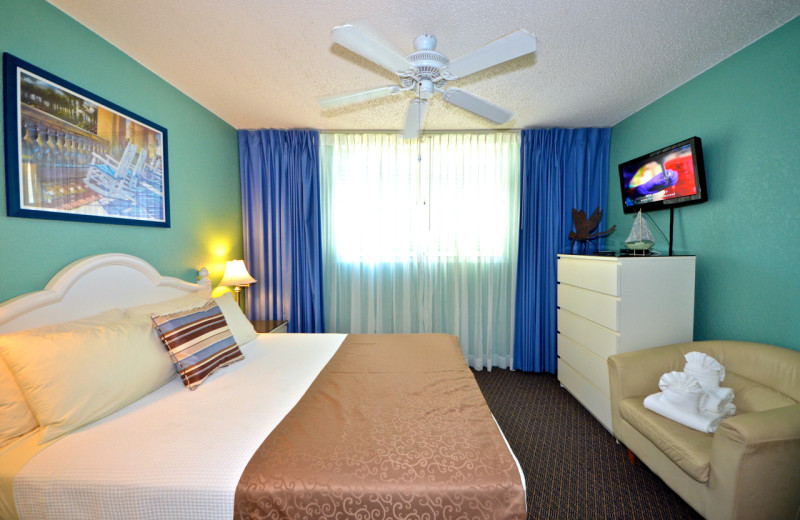 Guest room at Sunrise Suites Resort.