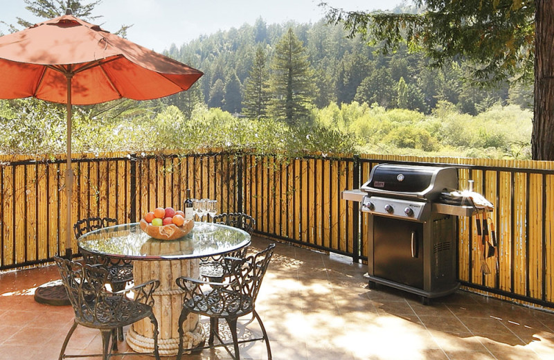Guest balcony at West Sonoma Inn and Spa.