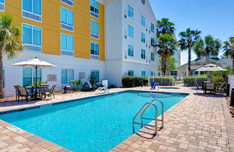 Outdoor pool at Hilton Garden Inn.