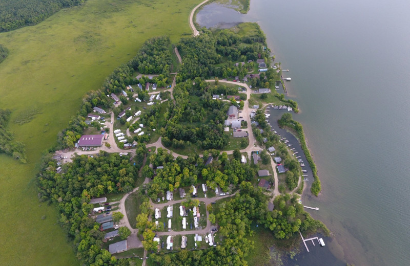 Aerial view of Pikedale Resort.